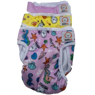 MISOKO Reusable Diapers Set for Female Dogs Fantasy XXL 3-pack