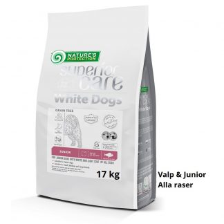 NATURES PROTECTION Superior Care White Dogs Grain Free White Fish Junior All Sizes 17 kg, All Breeds