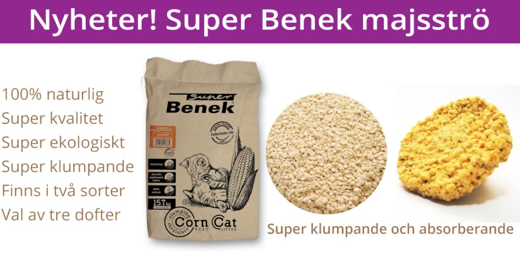 Super Benek majsströ - 100% naturlig och super klumpande