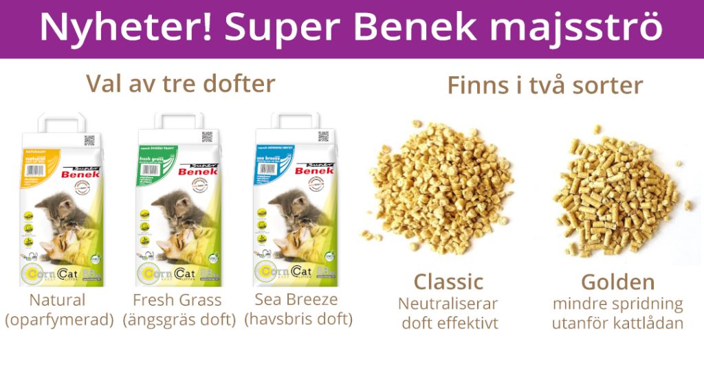Super Benek majsströ - 100% naturlig och super klumpande