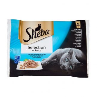 SHEBA Selection Fiskmeny i Sås 4-pack (4x85g)