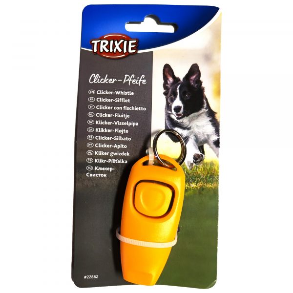 TRIXIE Dog Activity Klicker-Vissla Orange